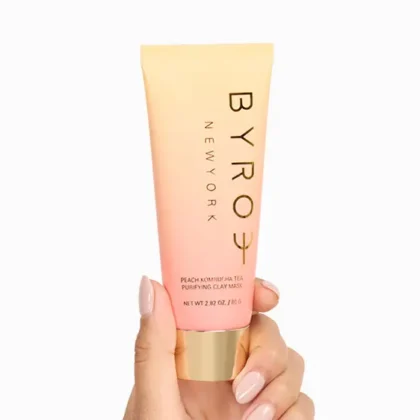 BYROE Peach Kombucha Tea Purifying Clay Mask